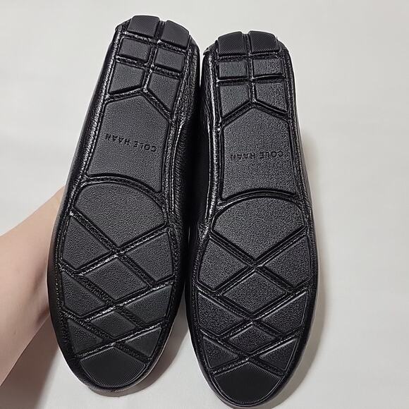 Cole Haan Grand OS Black Nubuck Leather Women's 7.5B Morgan Slipper Moccasin - Picture 10 of 13